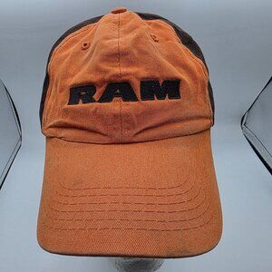 Dodge Ram Adults Orange Black Hat Cap Casual Outdoors Adjustable Lightweight